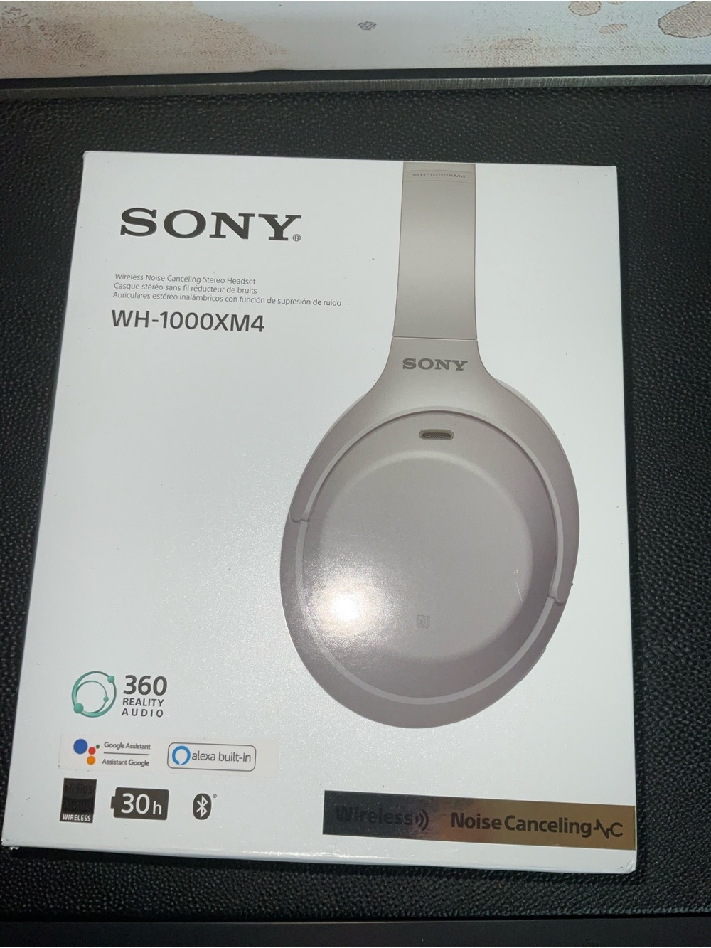 Sony WH-1000XM4 Wireless Headphones - Silver/Gray